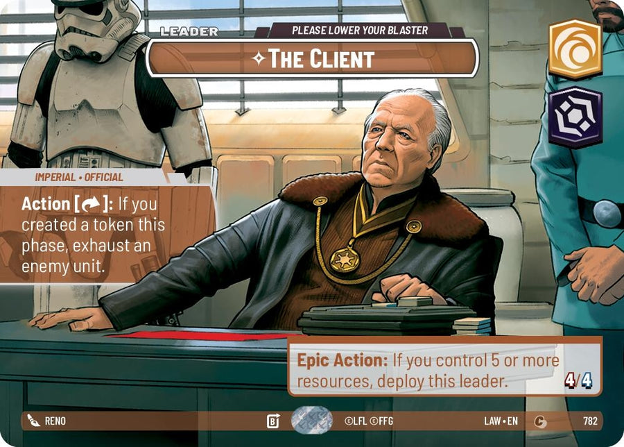 The Client - Please Lower Your Blaster (Showcase) (782) (LAW)