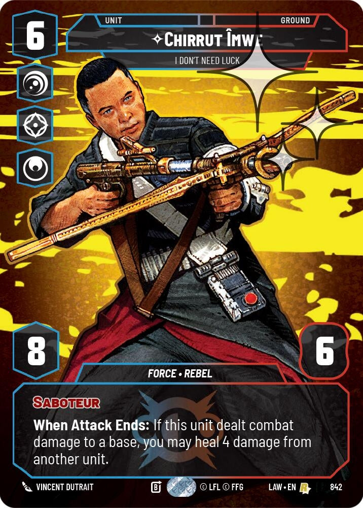 Chirrut Imwe - I Don't Need Luck (Prestige Foil) (842) (LAW)