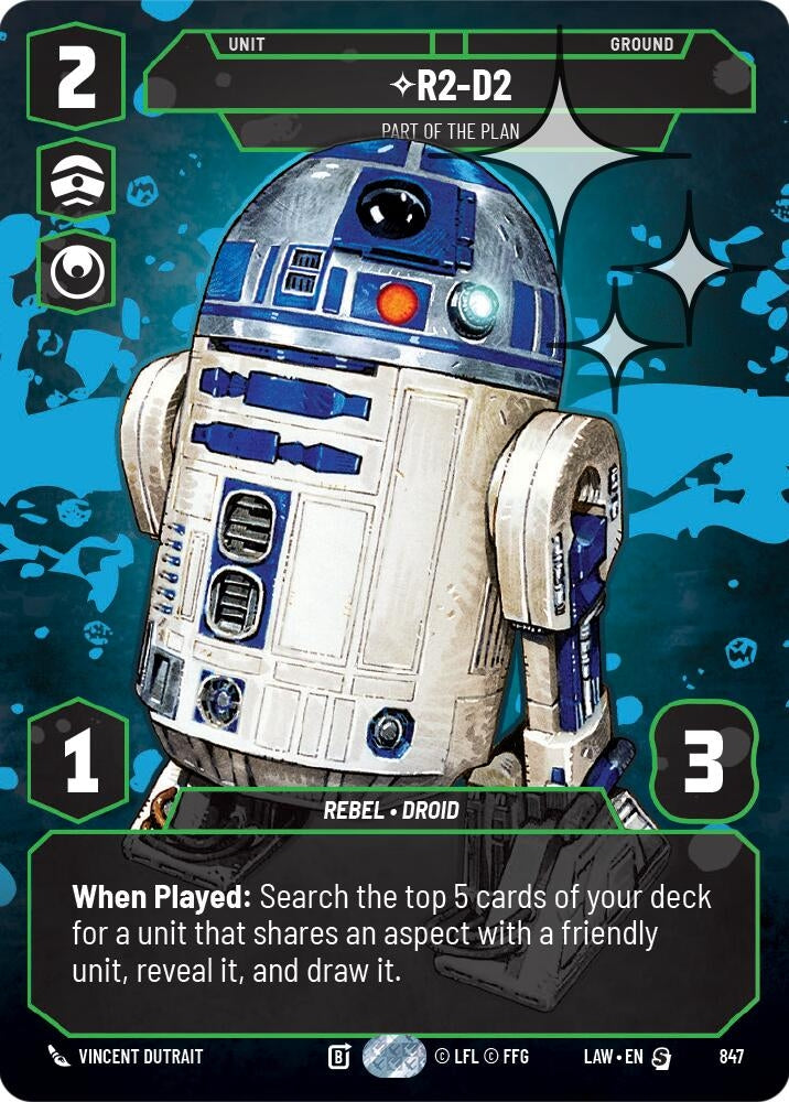 R2-D2 - Part of the Plan (Prestige Foil) (847) (LAW)