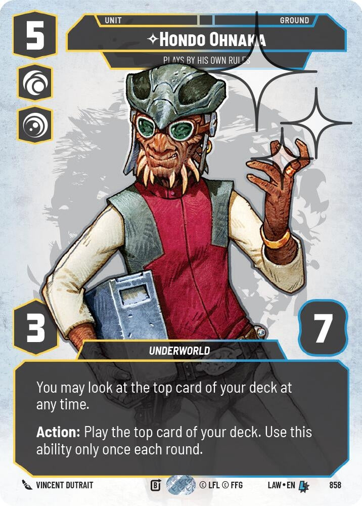 Hondo Ohnaka - Plays By His Own Rules (Prestige Foil) (858) (LAW)