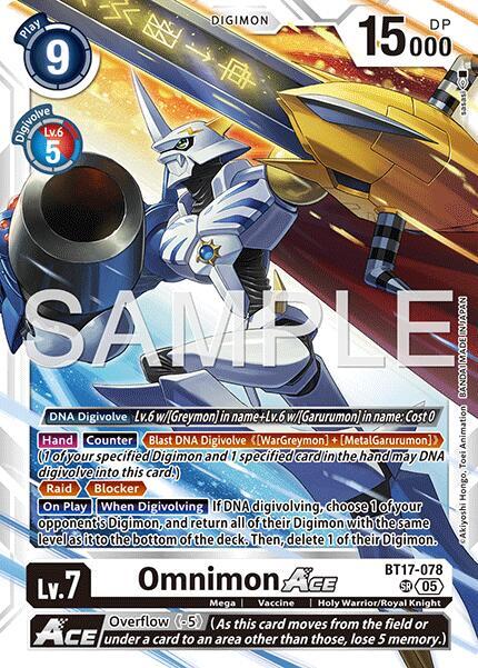 Omnimon ACE (Reprint) (BT17-078 SR) (AD-01)