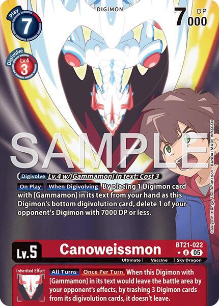 Canoweissmon (Alternate Art) (BT21-022 U) (AD-01)