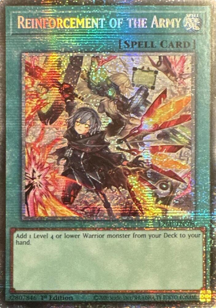 Reinforcement of the Army (Alternate Art) (Starlight Rare) (L26D-ENS08) (L26D)
