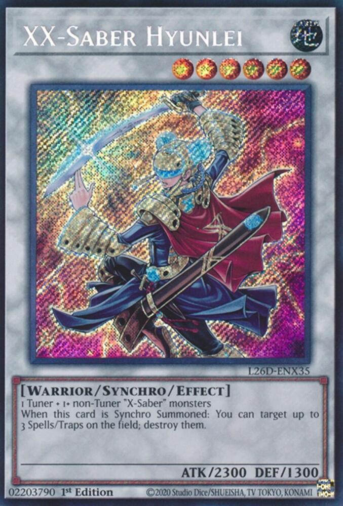 XX-Saber Hyunlei (Secret Rare) (L26D-ENX35) (L26D)