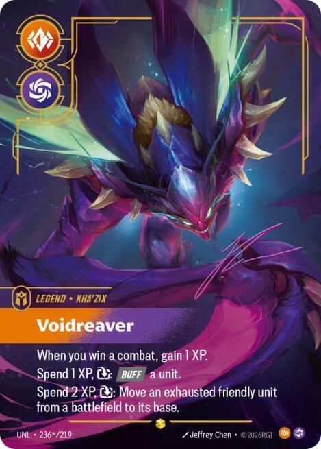 Kha'Zix, Voidreaver (Signature) (236*/219) (UNL)