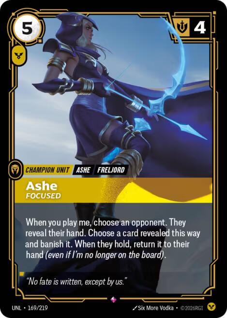 Ashe, Focused (169/219) (UNL)