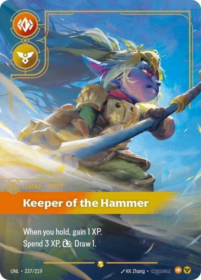 Poppy, Keeper of the Hammer (Overnumbered) (237/219) (UNL)