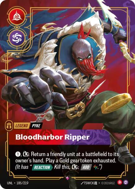 Pyke, Bloodharbor Ripper (185/219) (UNL)