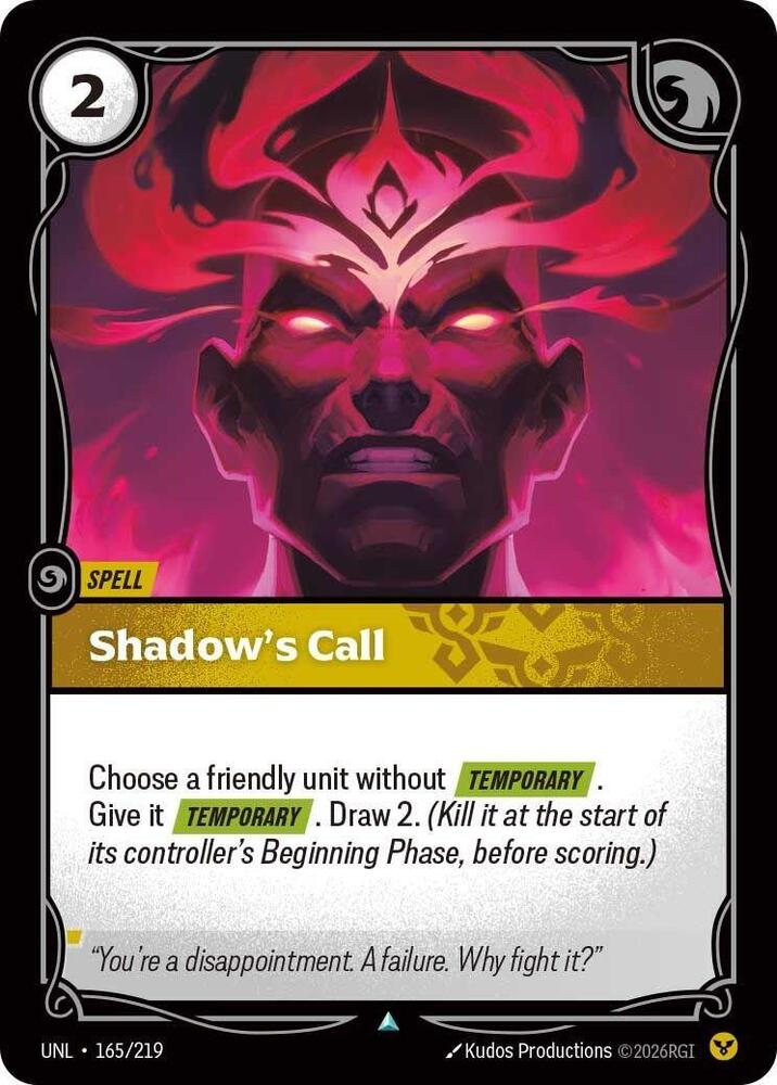 Shadow's Call (165/219) (UNL)