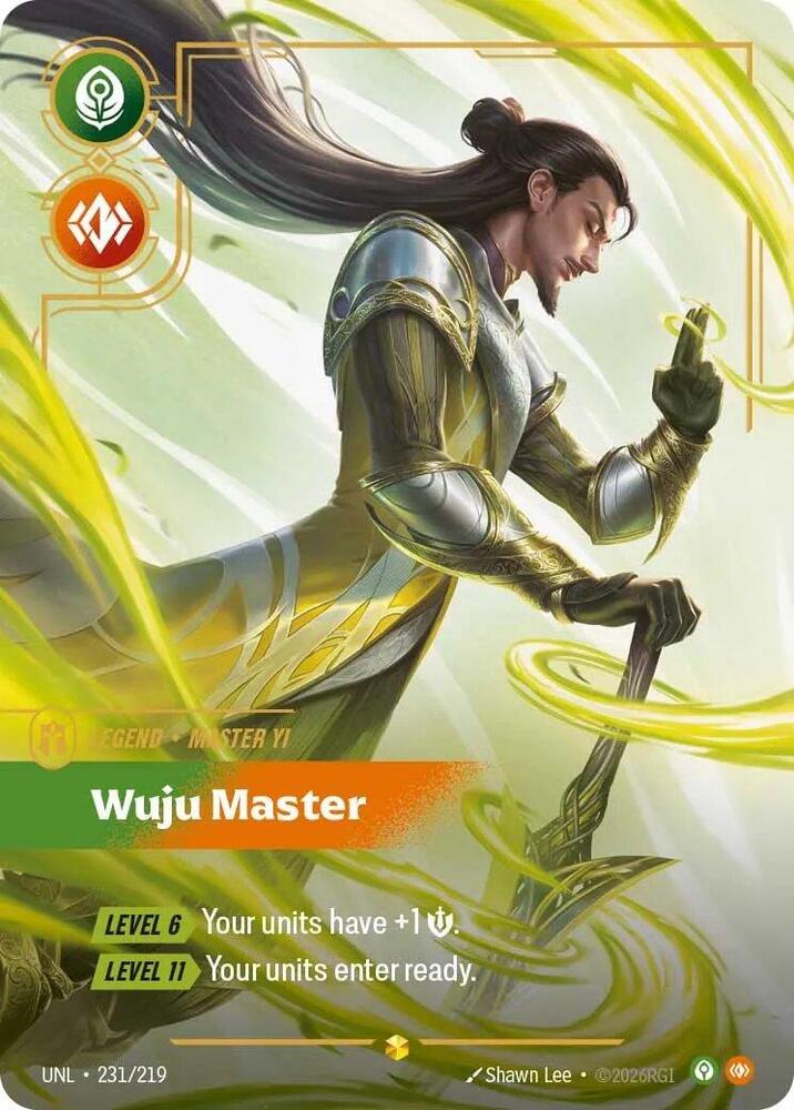 Master Yi, Wuju Master (Overnumbered) (231/219) (UNL)