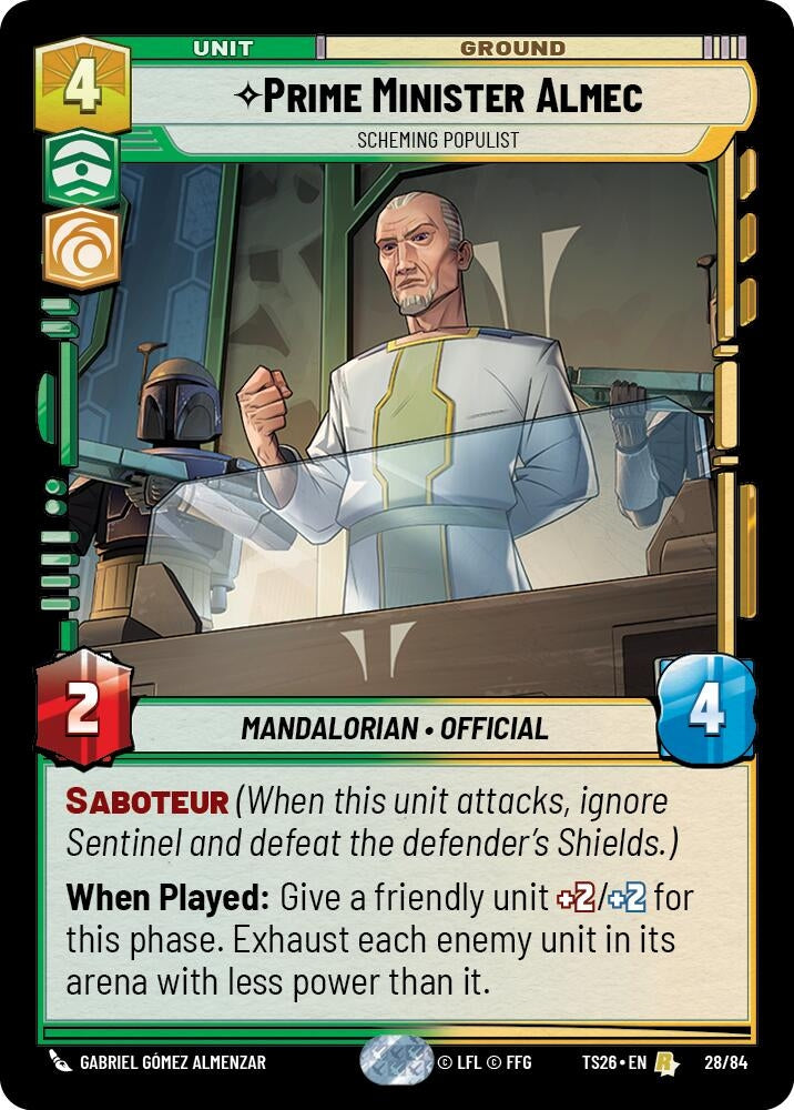 Prime Minister Almec - Scheming Populist (28/84) (TS26)