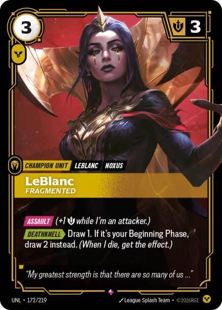 LeBlanc, Fragmented (172/219) (UNL)