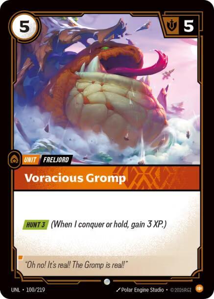 Voracious Gromp (100/219) (UNL)