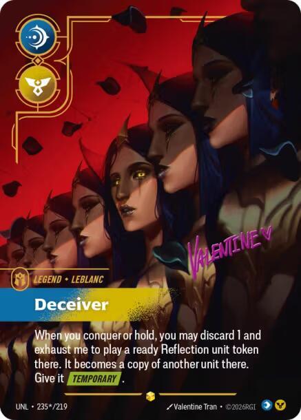 LeBlanc, Deceiver (Signature) (235*/219) (UNL)
