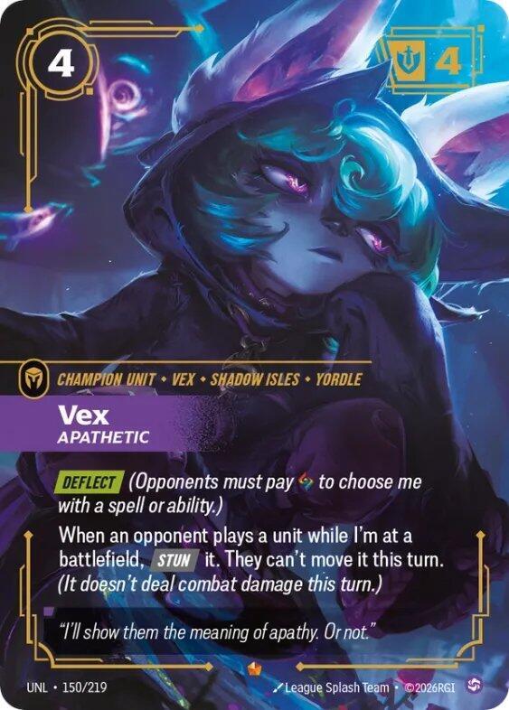 Vex, Apathetic (150/219) (UNL)