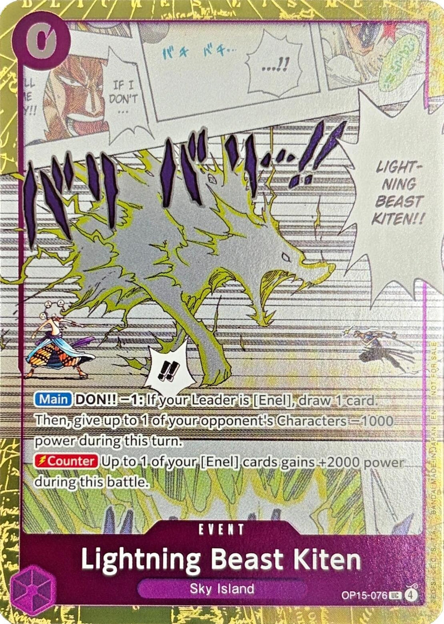 Lightning Beast Kiten (Dash Pack) (OP15-076) (OP15-EB04)
