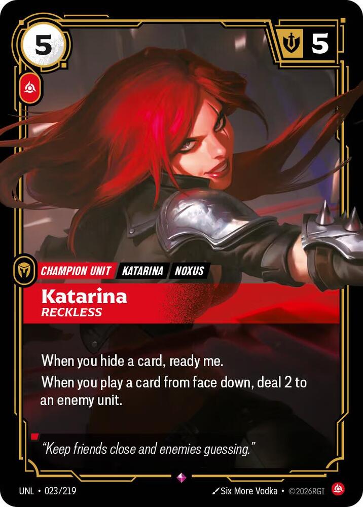 Katarina, Reckless (023/219) (UNL)