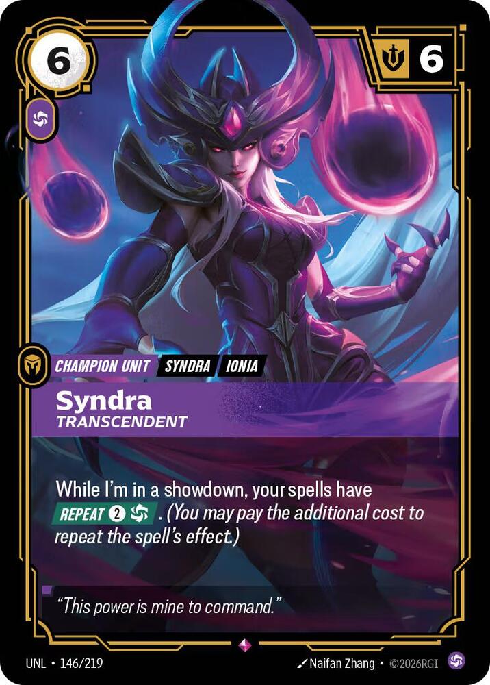 Syndra, Transcendent (146/219) (UNL)