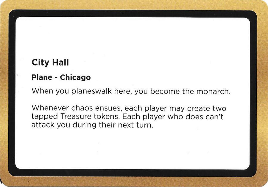 City Hall (Black Lotus Unknown Planechase) (OVER)