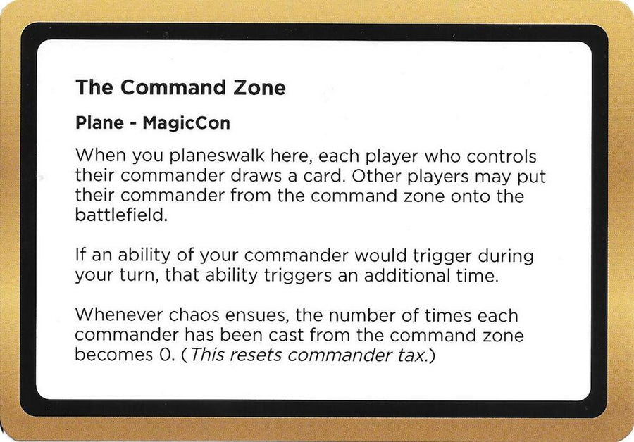 The Command Zone (Black Lotus Unknown Planechase) (OVER)