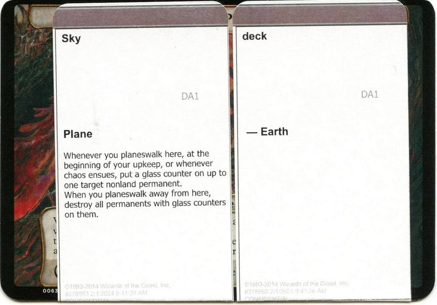 Sky Deck (Black Lotus Unknown Planechase) (OVER)
