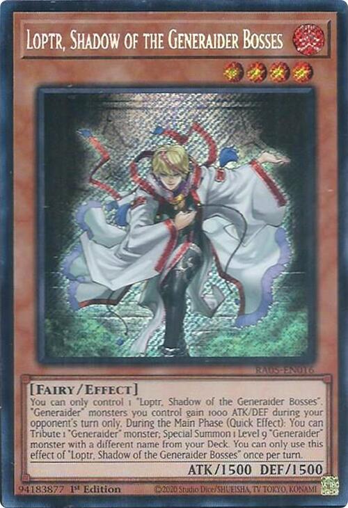 Loptr, Shadow of the Generaider Bosses (Secret Rare) (RA05-EN016) (RA05)