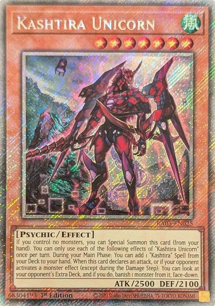 Kashtira Unicorn (Platinum Secret Rare) (RA05-EN025) (RA05)