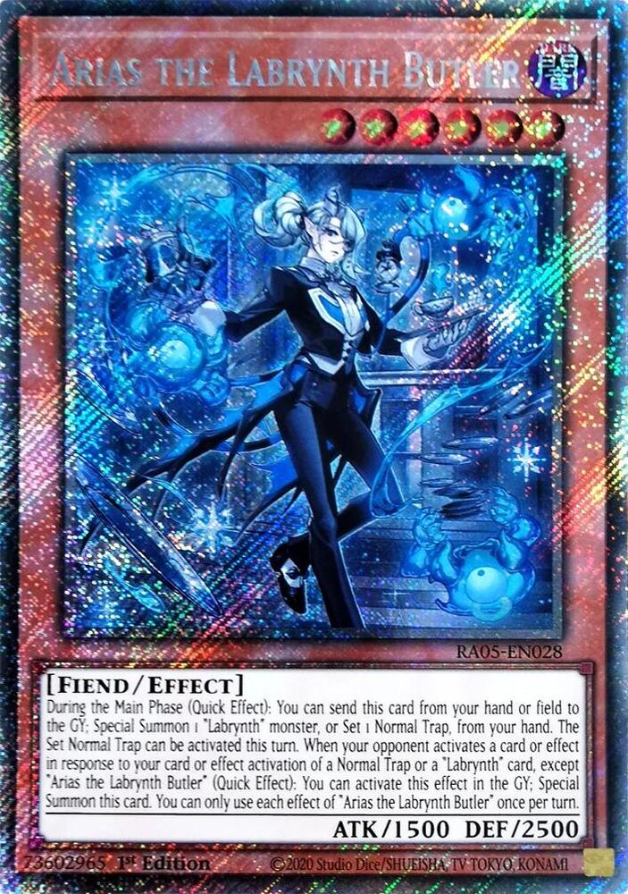 Arias the Labrynth Butler (Platinum Secret Rare) (RA05-EN028) (RA05)