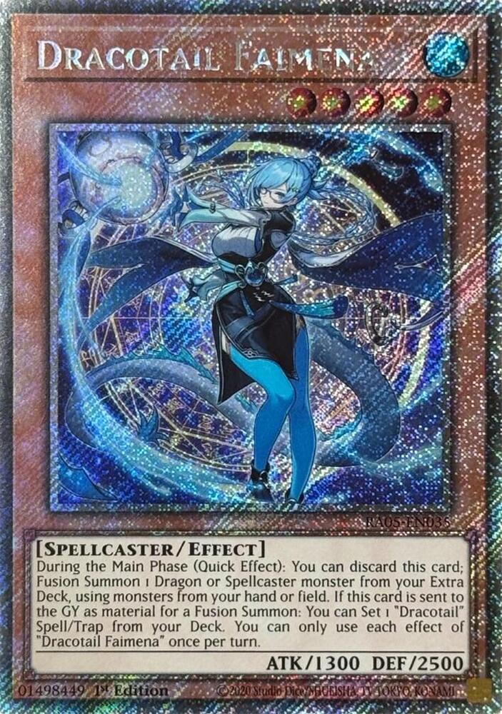 Dracotail Faimena (Platinum Secret Rare) (RA05-EN035) (RA05)