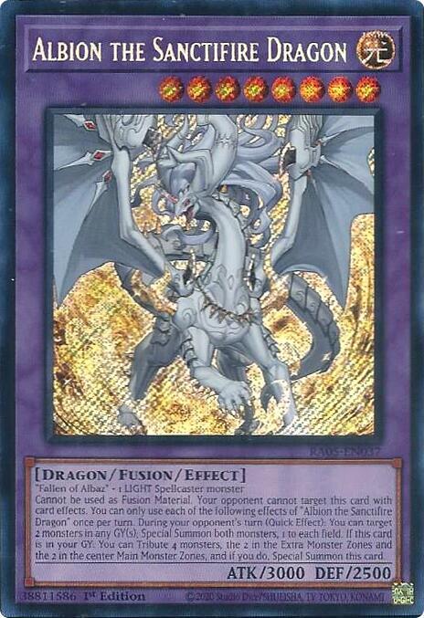 Albion the Sanctifire Dragon (Secret Rare) (RA05-EN037) (RA05)