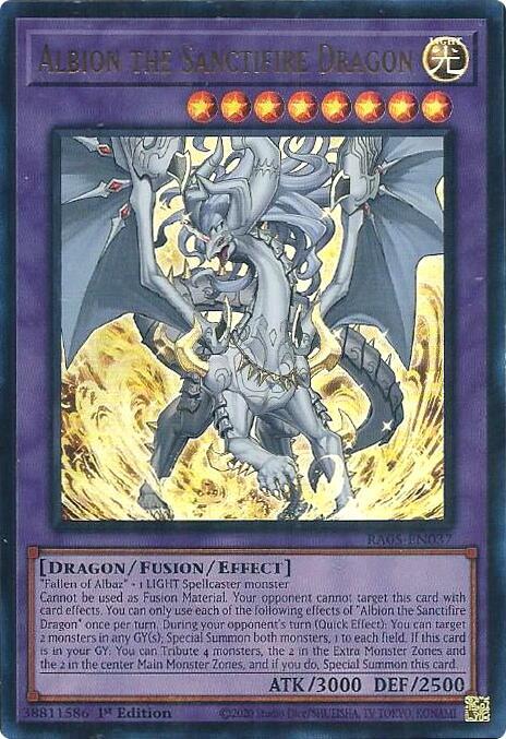 Albion the Sanctifire Dragon (Ultra Rare) (RA05-EN037) (RA05)