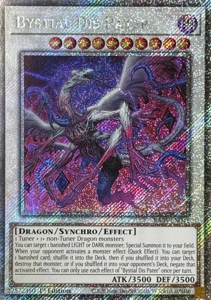 Bystial Dis Pater (Platinum Secret Rare) (RA05-EN041) (RA05)