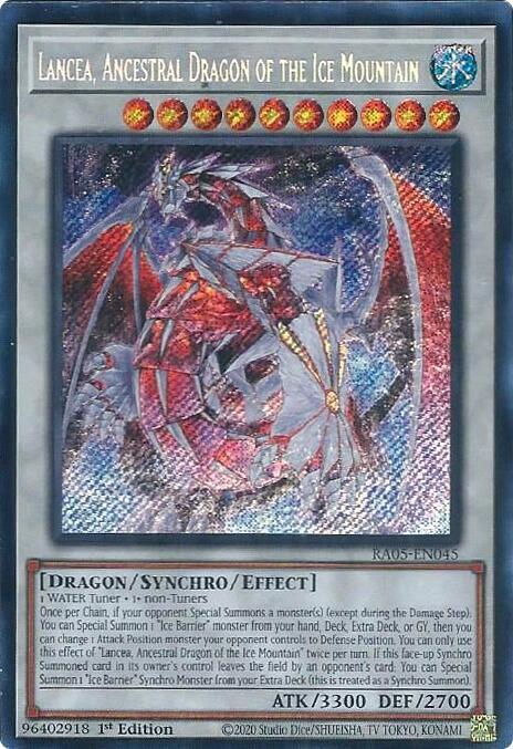 Lancea, Ancestral Dragon of the Ice Mountain (Secret Rare) (RA05-EN045) (RA05)