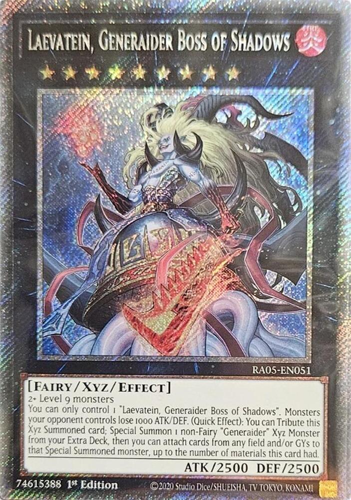 Laevatein, Generaider Boss of Shadows (Platinum Secret Rare) (RA05-EN051) (RA05)