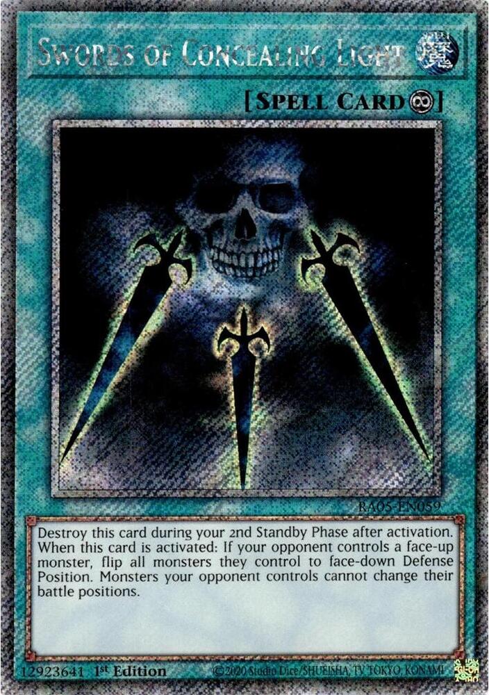 Swords of Concealing Light (Platinum Secret Rare) (RA05-EN059) (RA05)