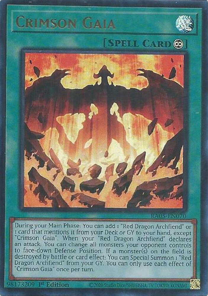 Crimson Gaia (Ultra Rare) (RA05-EN070) (RA05)