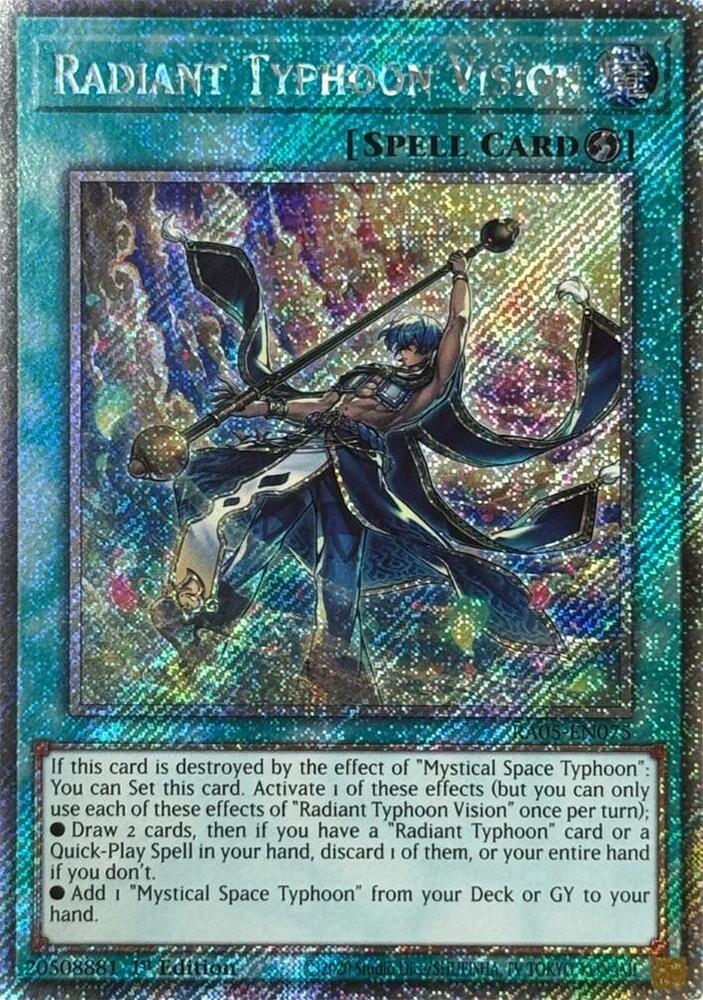 Radiant Typhoon Vision (Platinum Secret Rare) (RA05-EN075) (RA05)