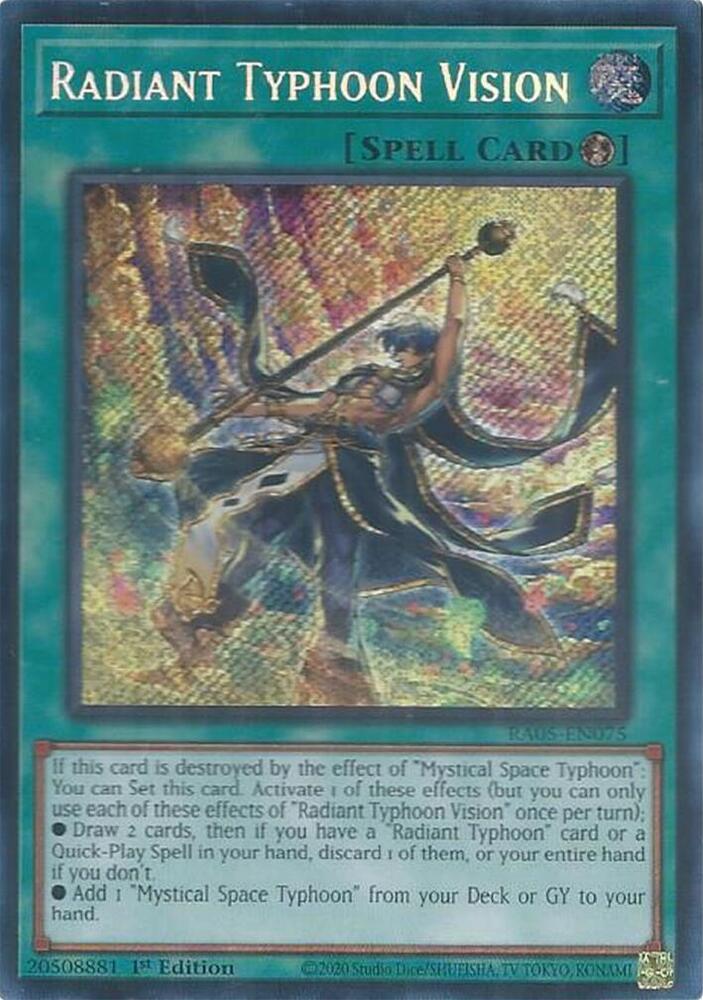 Radiant Typhoon Vision (Secret Rare) (RA05-EN075) (RA05)
