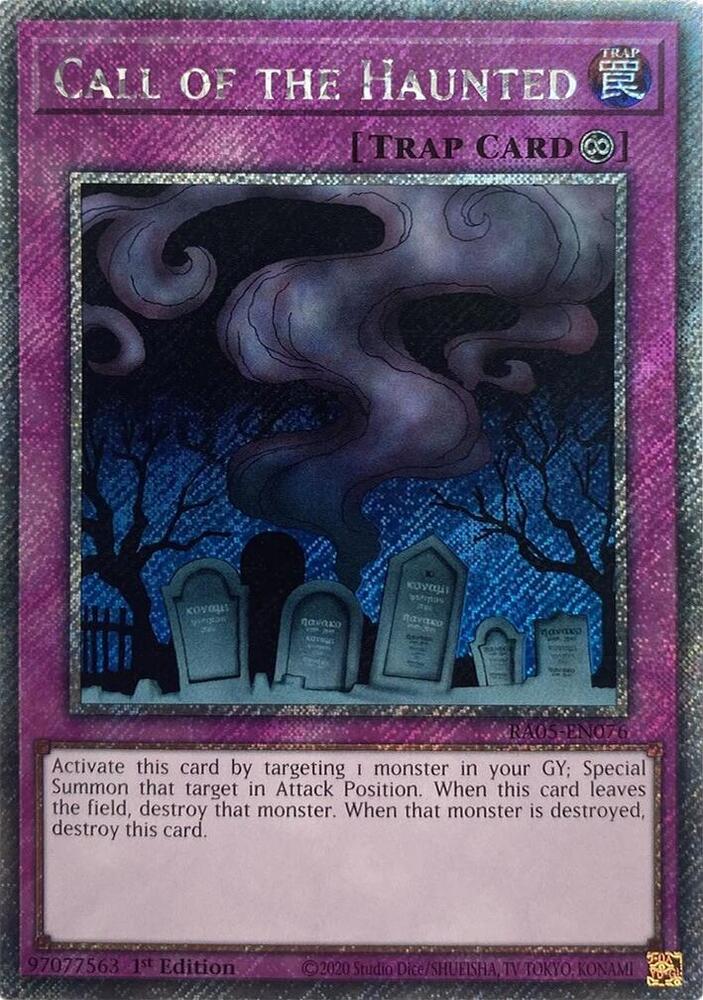 Call of the Haunted (Platinum Secret Rare) (RA05-EN076) (RA05)