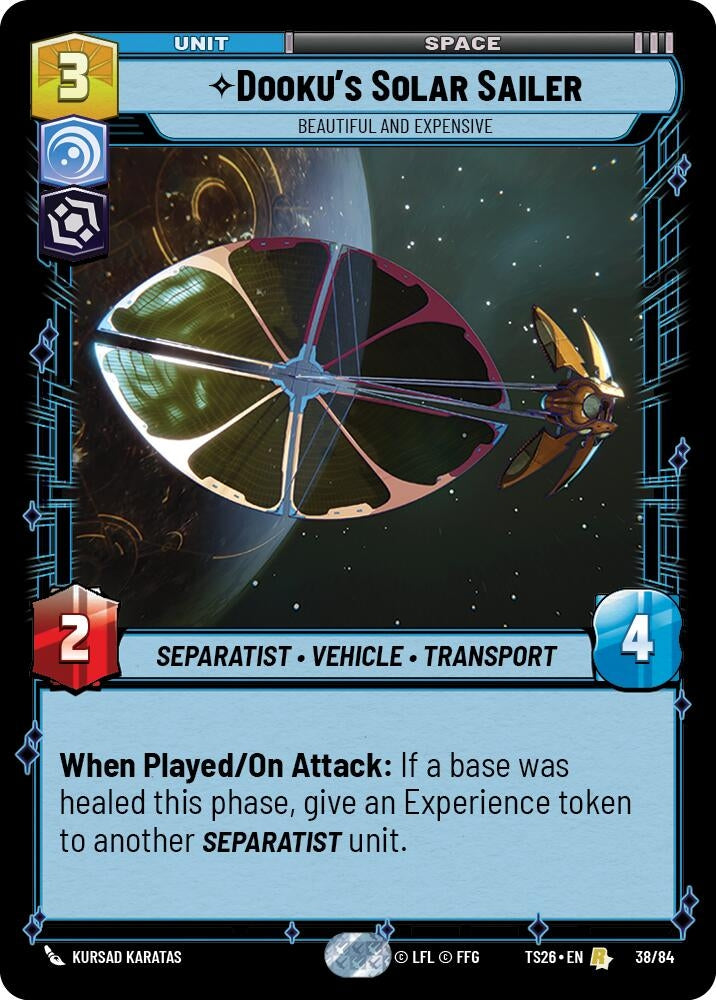 Dooku's Solar Sailer - Beautiful and Expensive (38/84) (TS26)