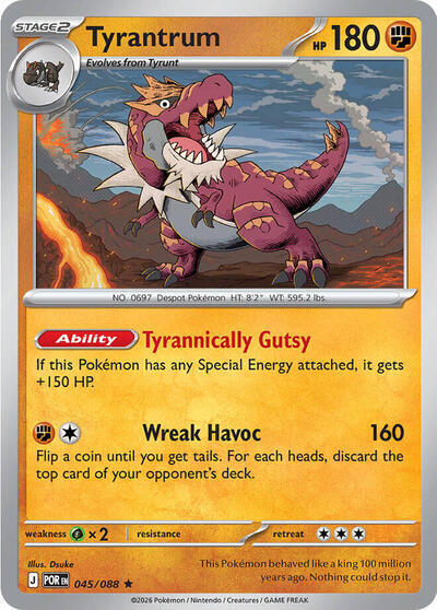 Tyrantrum - 045/088 (Non-Holo) (045/088) (PR)