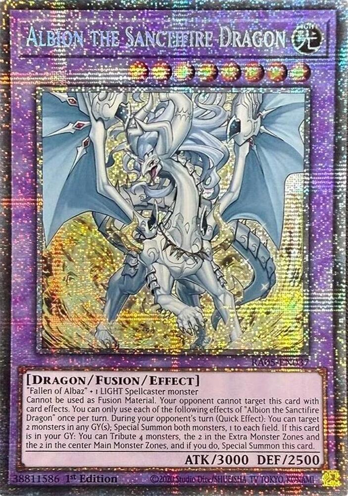 Albion the Sanctifire Dragon (Starlight Rare) (RA05-EN037) (RA05)