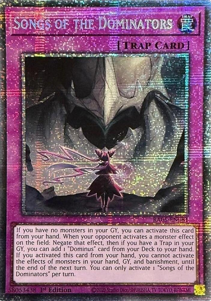 Songs of the Dominators (Starlight Rare) (RA05-EN081) (RA05)