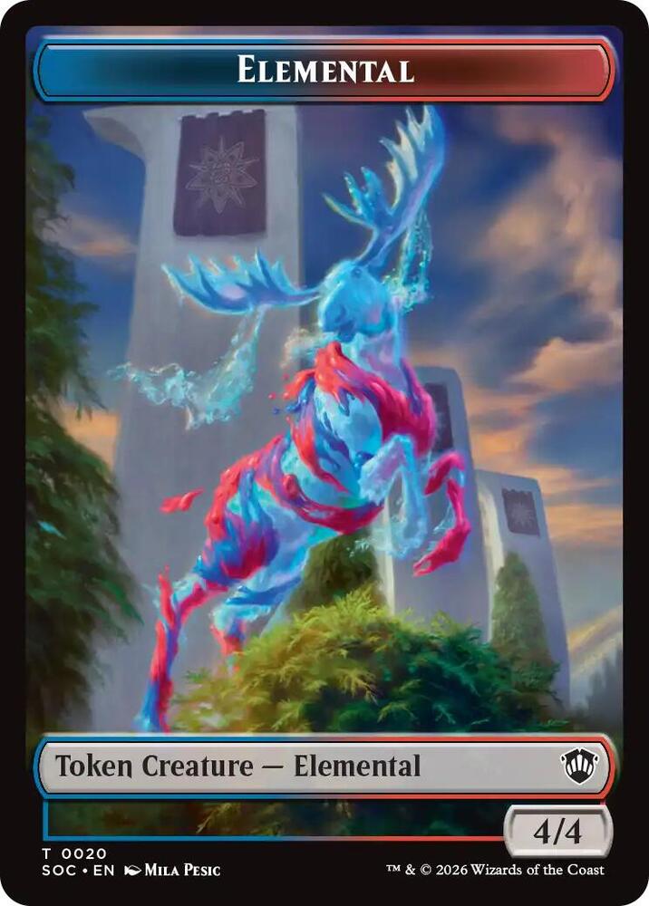 Elemental (0020) // Food Double-Sided Token (20 // 27) (SOC)