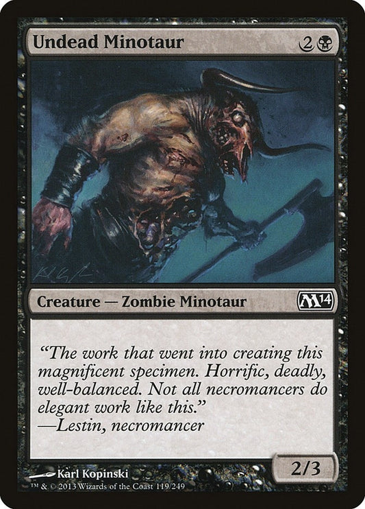 Image for Undead Minotaur (119) (M14) - Magic: The Gathering