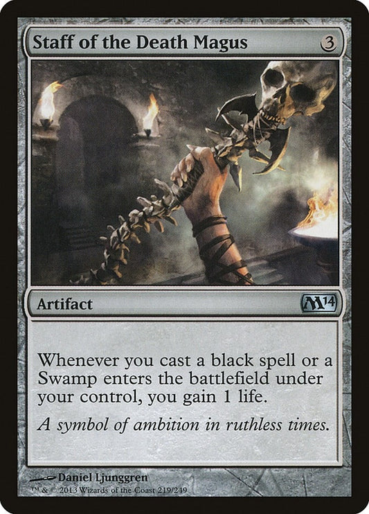 Image for Staff of the Death Magus (219) (M14) - Magic: The Gathering