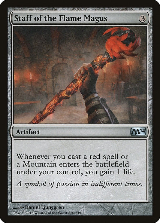 Image for Staff of the Flame Magus (220) (M14) - Magic: The Gathering