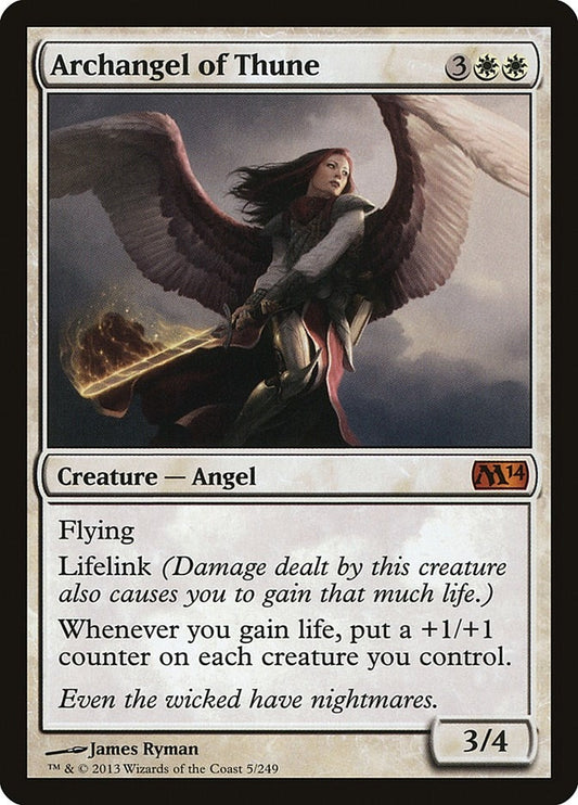 Image for Archangel of Thune (5) (M14) - Magic: The Gathering