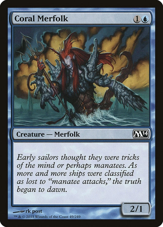Image for Coral Merfolk (49) (M14) - Magic: The Gathering