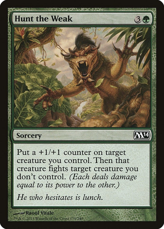 Image for Hunt the Weak (179) (M14) - Magic: The Gathering